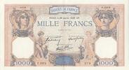 Frankreich 1000 francs 1000 Francs - Ceres and Mercury - 26-01-1939 - Serial F.5971 -