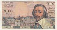 Frankreich 1000 francs 1000 Francs - Richelieu - 07-04-1955 - Serial G.133 -