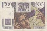 Frankreich 500 francs 500 Francs - Chateaubriand - 13-05-1948 - Serial C.108 -
