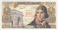 Frankreich 100 nf sur 10000 francs 100 NF on 10000 Francs - Bonaparte - 30-10-1958 - Serial E.141 -