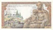 Frankreich 1000 francs 1000 Francs - Deesse Demeter - 05-11-1942 - Serial Y.1857 -