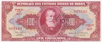 Brasilien 10 centavos 10 Centavos on 100 Cruzeiros, Dom Pedro II - 1967 - Estampa 2A serial 967A -