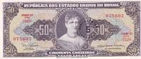 Brasilien  5 Centavos on 50 Cruzeiros Princess Isabel - Law - Estampa 2 A Série 1525 A - 1967 I / ST