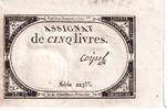 Frankreich 5 livres 5 Pounds - 10 Brumaire Year II (31.10.1793) - Sign. Coipel - Serial 22355 -
