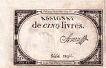 Frankreich 5 livres 5 Pounds - 10 Brumaire Year II (31.10.1793) - Sign. Semen - Serial 22355 -