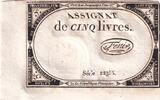 Frankreich 5 livres 5 Pounds - 10 Brumaire Year II (31.10.1793) - Sign. Fénix - Serial 22355 -