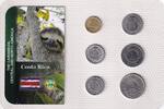 Costa Rica colones Set of 6 Coins - Various Years -