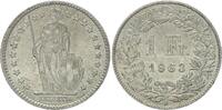Schweiz 1 franc 1 Franc Helvetia - 1963 B Bern -