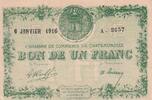 Frankreich  1 Franc - Chamber of Commerce - Châteauroux - 1916 - Série A 2057 II / VZ+