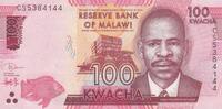 Malawi 100 kwacha 100 Kwacha - James F. Sangala - 2020 - Serial CS -
