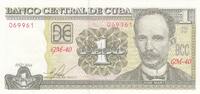Kuba 1 peso 1 Peso - J. Marti - F. Castro - 2016 - GM-40 Series -