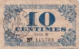 Frankreich 1917 10 Centimes - City of Lille - Bon communal - 31-10-1917 - Série B III / SS
