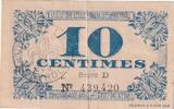 Frankreich 1917 10 Centimes - City of Lille - Bon communal - 31-10-1917 - Série D III / SS