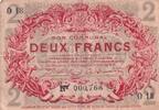 Frankreich 1917 2 Francs - Banque démission - Lille - 15-12-1917 - Série 018 III / SS