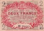 Frankreich 1917 2 Francs - Banque démission - Lille - 15-12-1917 - Série M 14 III / SS+