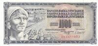 Jugoslawien 1000 dinara 1000 Dinara Woman with fruit - 1981 -