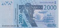 Staaten von Westafrika 2000 francs 2000 Francs - Mask - Fish - 2024 - Series S -