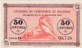 Frankreich 50 centimes 50 Centimes - Chambre de Commerce - Belfort - Série 14- 21-12-1918 -