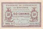 Frankreich 50 centimes 50 Centimes - Chambre de Commerce - Bayonne - Série D - 16-01-1915 -