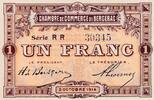 Frankreich 1 franc 1 Franc - Chambre de Commerce - Bergerac - 05-10-1914 - Série RR 30345 -