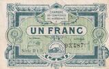 Frankreich 1 franc 1 Franc - Chambre de Commerce - Bordeaux - 1920 - Série 213 -