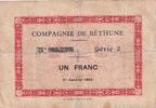 Frankreich 1 franc 1 Franc - Compagnie de Béthune - 01-01-1915 - Série 2 -