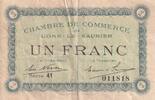 Frankreich 1 franc 1 Franc - Lons-le-Saunier - Chambre de Commerce - 1920 - Série 41 -