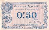 Frankreich 50 centimes 50 Centimes - City - Mayenne - 08-12-1917 -