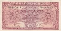 Belgien 5 francs 5 Francs 1943 - Red - Serial N1 -