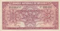 Belgien 5 francs 5 Francs 1943 - Red - Serial R1 -