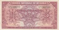 Belgien 5 francs 5 Francs 1943 - Red - Serial U1 -