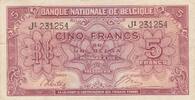 Belgien 5 francs 5 Francs 1943 - Red - Serial J1 -
