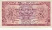 Belgien 5 francs 5 Francs 1943 - Red - Serial D1 -