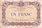 Frankreich 1 franc 1 Franc - Chambre de commerce - Épinal - 25-06-1921 -
