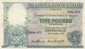 Schottland 5 pounds 5 Pounds - Coat of Arms - Forth Bridge - 01-11-1957 - Series A -