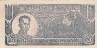 Vietnam 5 dong 5 Dong - Ho Chi Minh - Two men and water buffaloes - 1948 - RJ Series -