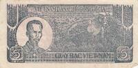 Vietnam 5 dong 5 Dong - Ho Chi Minh - Two men and water buffaloes - 1948 - KJ Series -