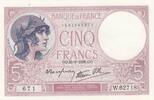 Frankreich 5 francs 5 Francs - Personification of France - 29-09-1939 - Series W.62718 671 -