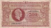 Frankreich 500 francs 500 Francs - Marian - 1945 - Letter 15M -