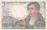 Frankreich 5 francs 5 Francs - Shepherd - 05-08-1943 - Serial K.51 -