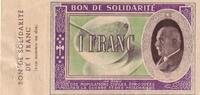 Frankreich 1 franc 1 Franc Pétain Solidarity Voucher - Bowl of Soup 1941 - AB Series -