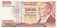 Principality of Antrioch 20000 turk lirasi 20000 Turk Lirasi - Mustafa Kemal Atatürk - 1995 - Series G -