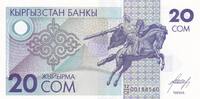 Kirgisistan 20 som 20 Som - Statue of Manas the Noble - Manas Mausoleum in Talas - 1993 - Series 32/CH -