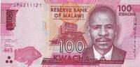 Malawi 100 kwacha 100 Kwacha - James F. Sangala - 2024 - Serial DM -
