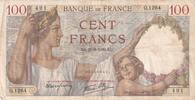 Frankreich 100 francs 100 Francs Sully - September 21, 1939 - Series Q.1264 -