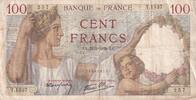 Frankreich 100 francs 100 Francs Sully - September 21, 1939 - Series T.1537 -