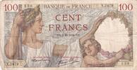 Frankreich 100 francs 100 Francs Sully - October 5, 1939 - Series X.2479 -