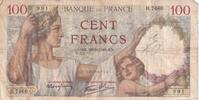 Frankreich 100 francs 100 Francs Sully - 22-02-1940 Serial H.7669 -