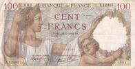 Frankreich 100 francs 100 Francs Sully - 11-07-1940 Serial Z.12485 -