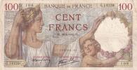 Frankreich 100 francs 100 Francs Sully - 16-08-1940 - Serial G.14339 -